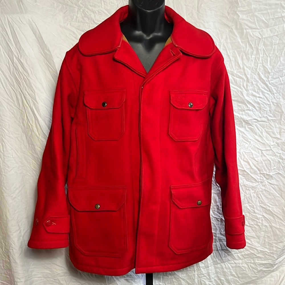 Woolrich VINTAGE Red Hunting Jacket Size 46